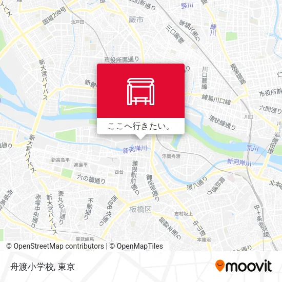 舟渡小学校地図