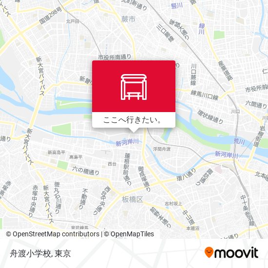 舟渡小学校地図