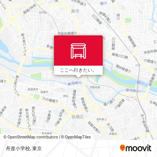 舟渡小学校地図