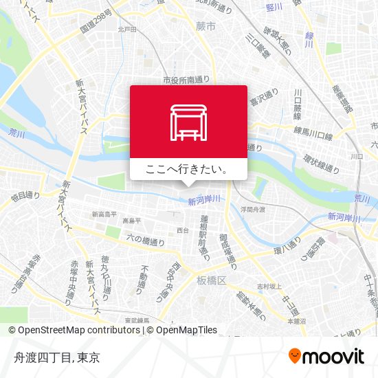 舟渡四丁目地図