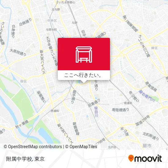 附属中学校地図