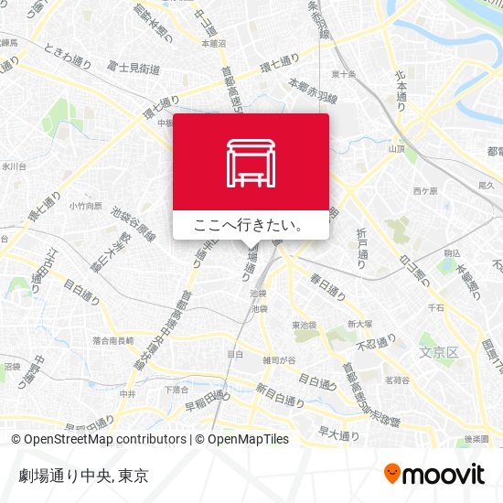 劇場通り中央地図