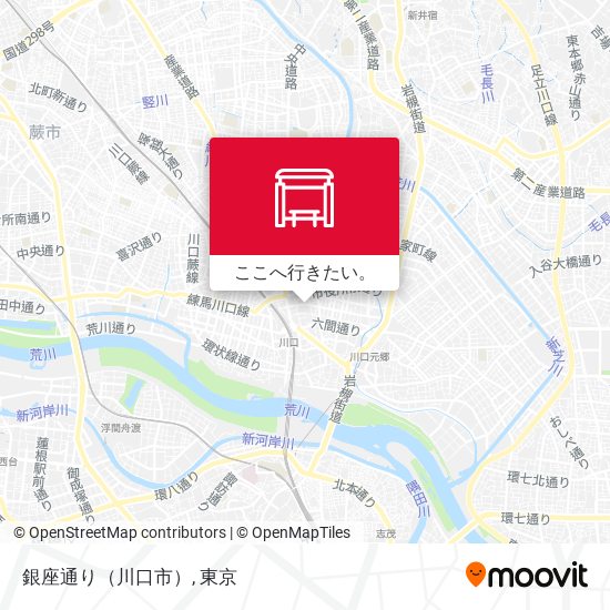 銀座通り（川口市）地図