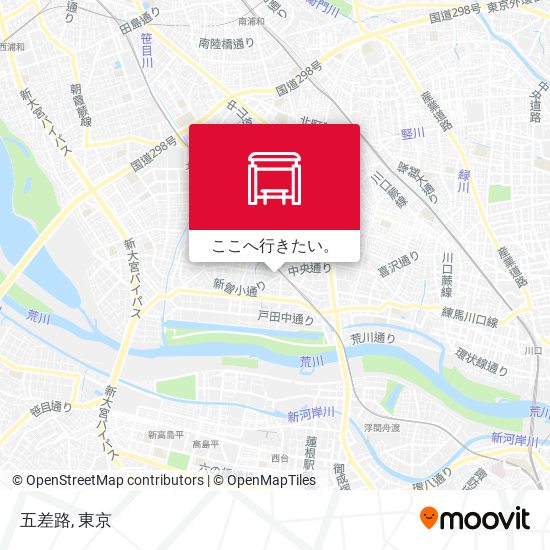 五差路地図