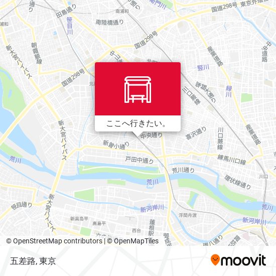 五差路地図