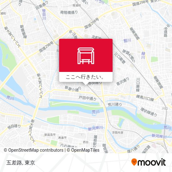 五差路地図