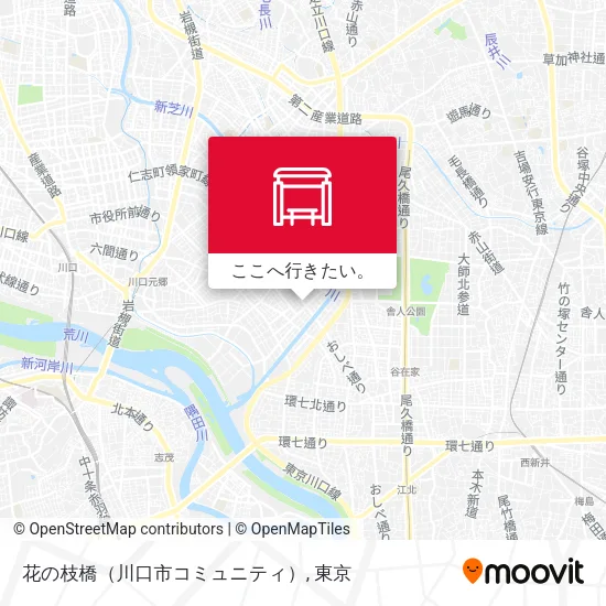 花の枝橋（川口市コミュニティ）地図