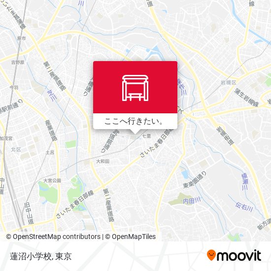 蓮沼小学校地図