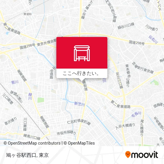 鳩ヶ谷駅西口地図