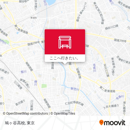 鳩ヶ谷高校地図