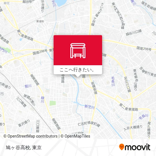 鳩ヶ谷高校地図