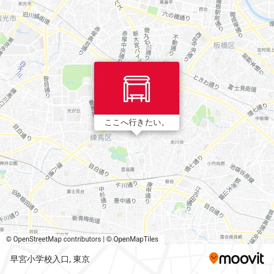 早宮小学校入口地図