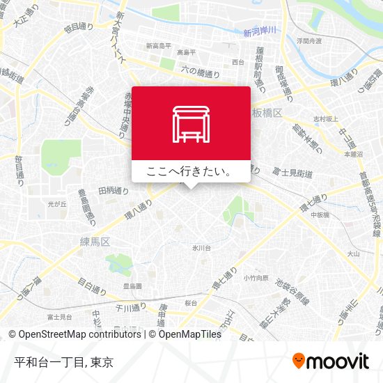 平和台一丁目地図