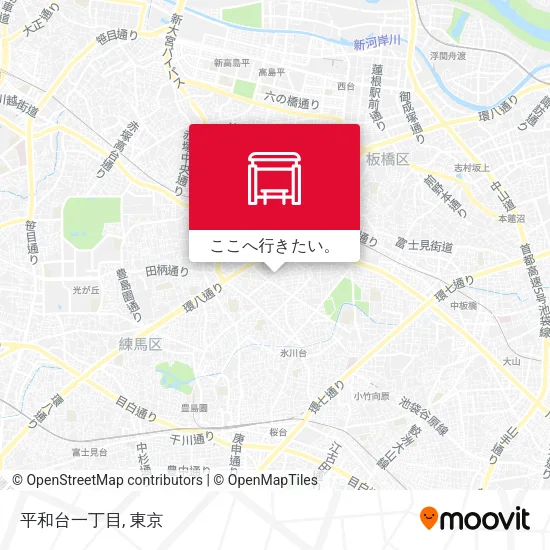 平和台一丁目地図