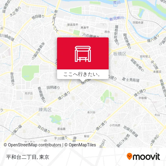 平和台二丁目地図