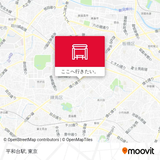 平和台駅地図