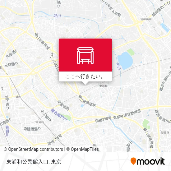 東浦和公民館入口地図