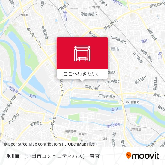 氷川町（戸田市コミュニティバス）地図