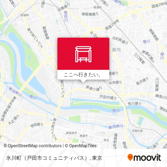 氷川町（戸田市コミュニティバス）地図