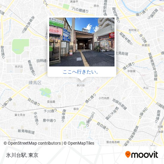 氷川台駅地図