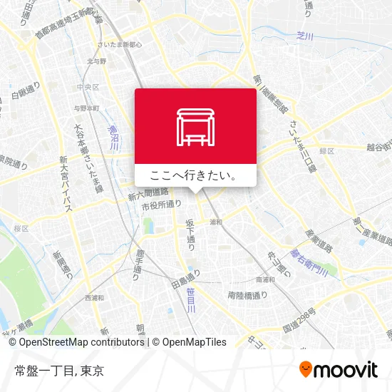 常盤一丁目地図