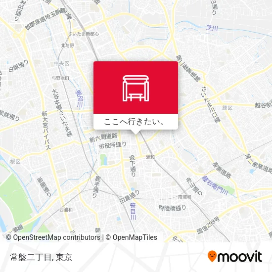 常盤二丁目地図