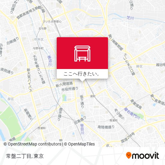 常盤二丁目地図