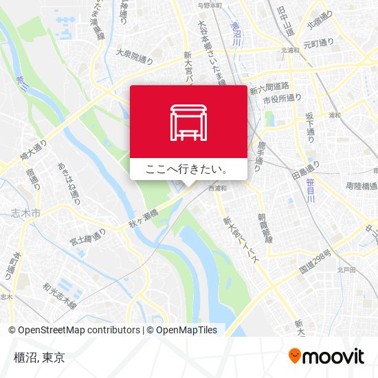 櫃沼地図
