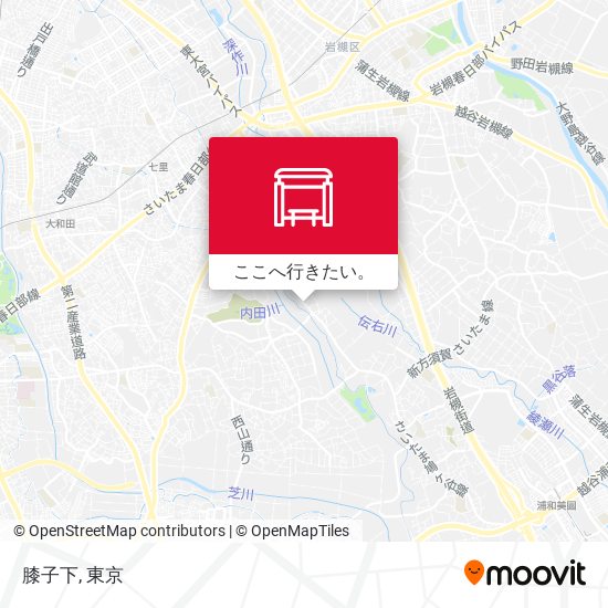膝子下地図