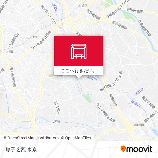 膝子芝宮地図