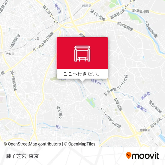 膝子芝宮地図