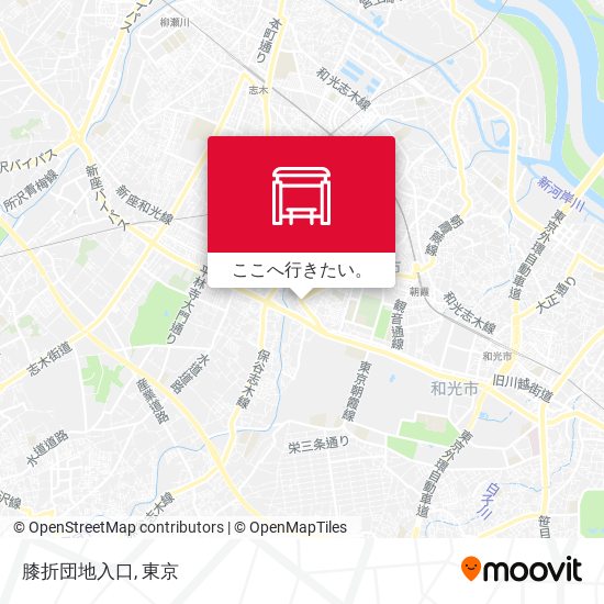 膝折団地入口地図