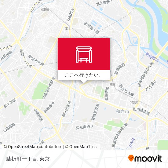 膝折町一丁目地図