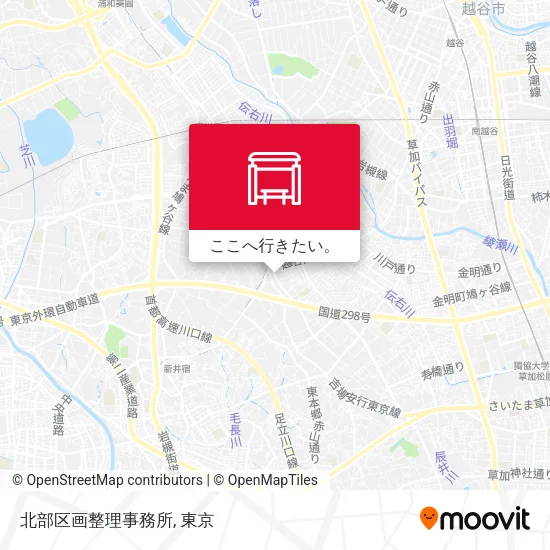 北部区画整理事務所地図