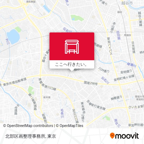 北部区画整理事務所地図