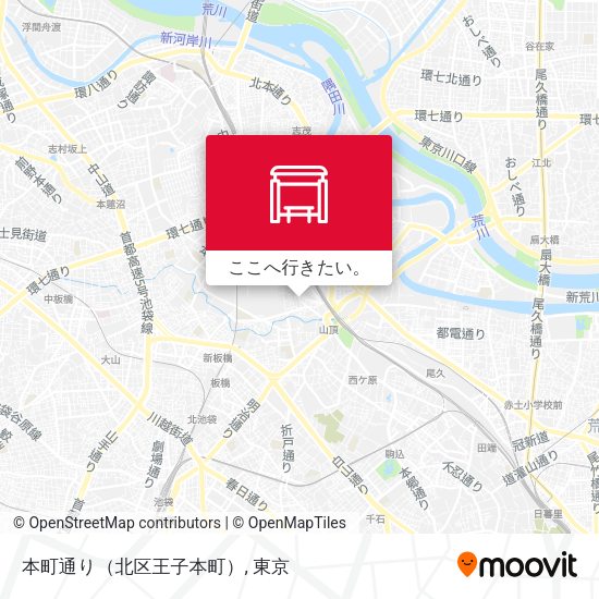 本町通り（北区王子本町）地図