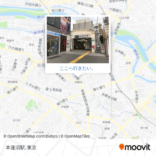 本蓮沼駅地図