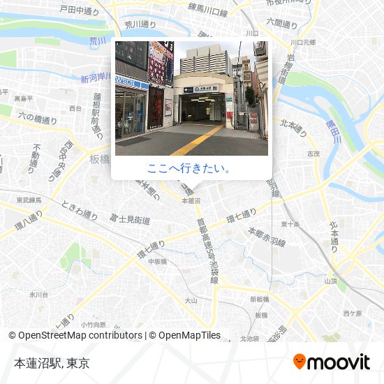 本蓮沼駅地図