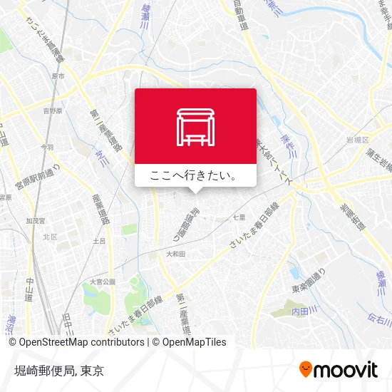 堀崎郵便局地図