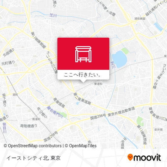イーストシティ北地図