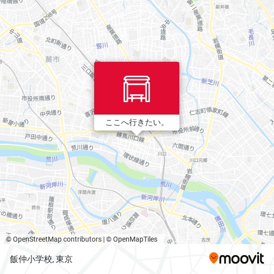 飯仲小学校地図
