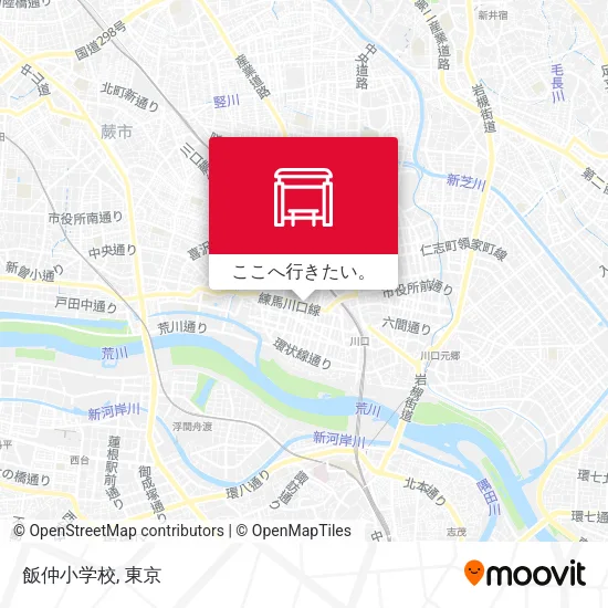 飯仲小学校地図