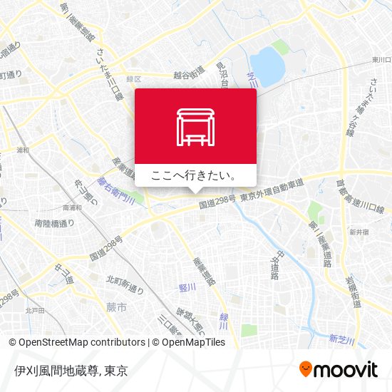 伊刈風間地蔵尊地図