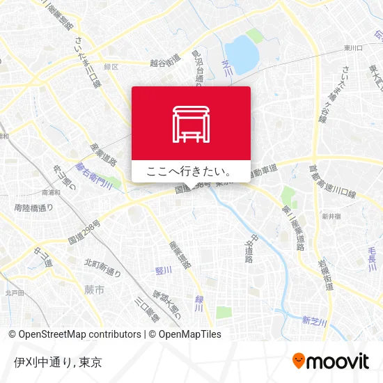 伊刈中通り地図