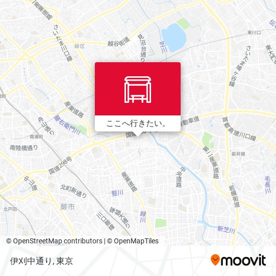 伊刈中通り地図