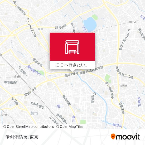 伊刈消防署地図