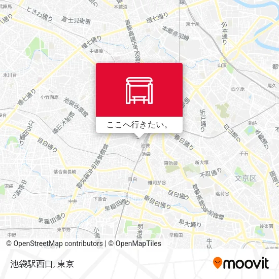 池袋駅西口地図