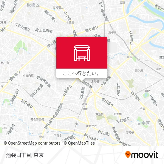 池袋四丁目地図