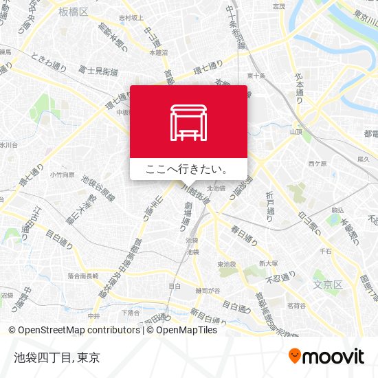 池袋四丁目地図