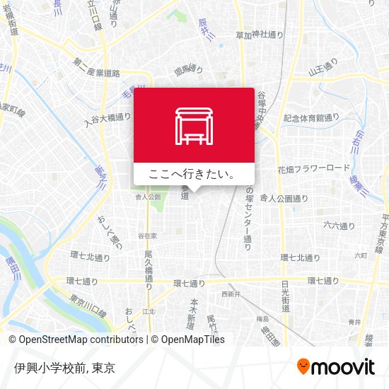 伊興小学校前地図